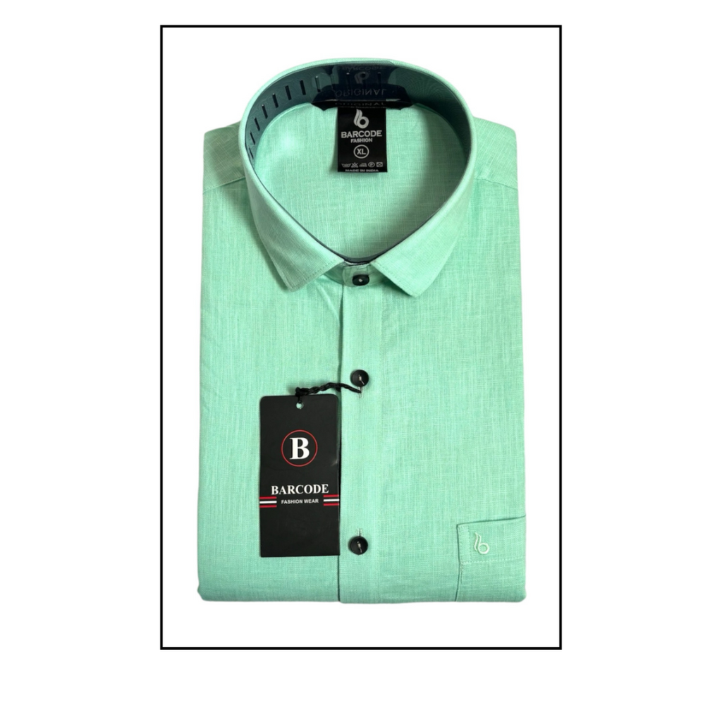 Mint Green Linen Shirt - L245