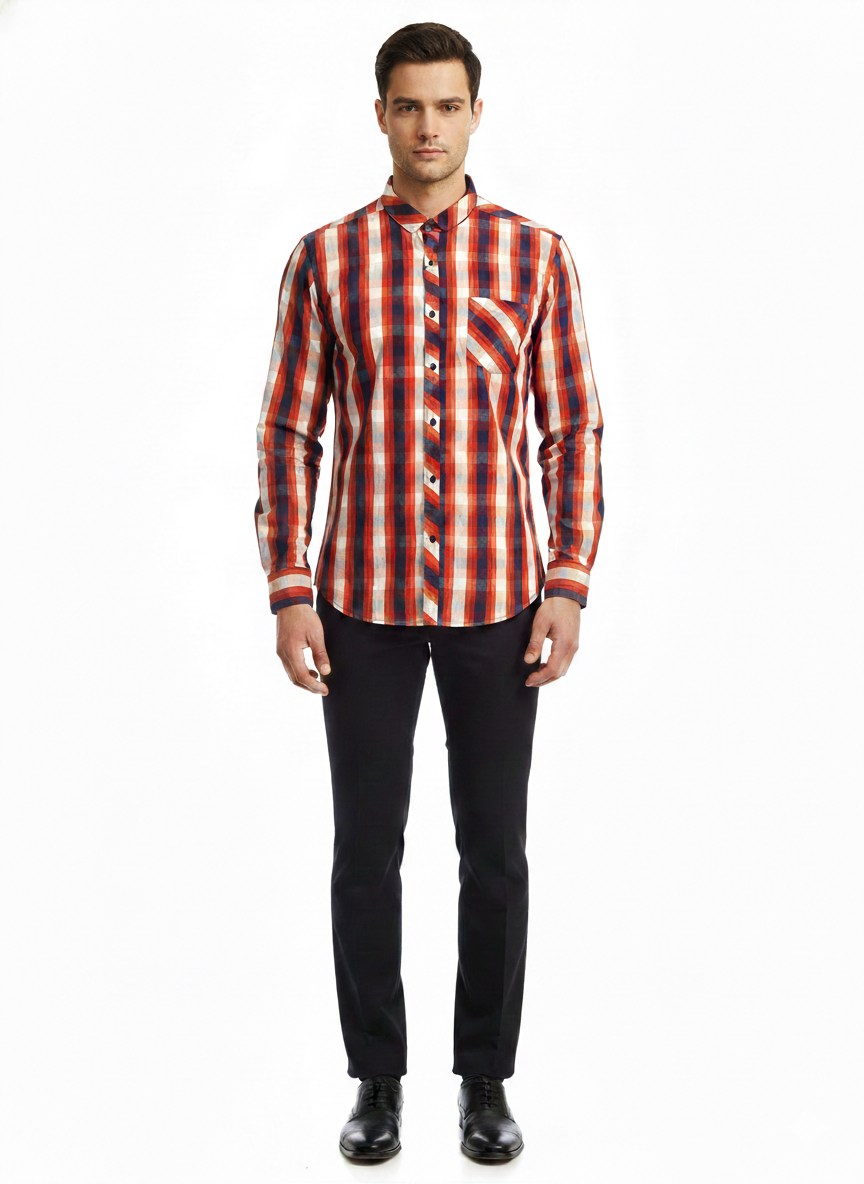 Multi Colour Red Lining Shirt H212