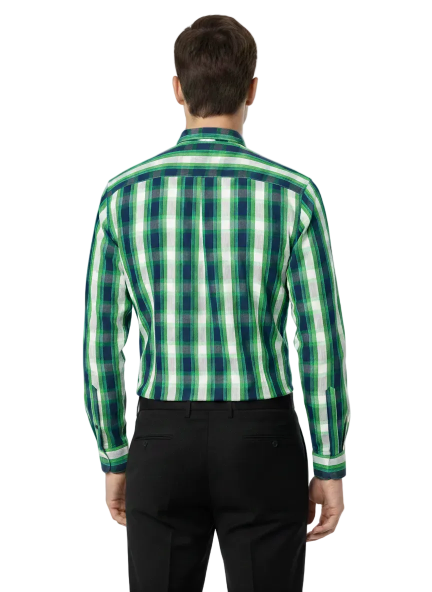 Multi Colour Green Lining Shirt H213