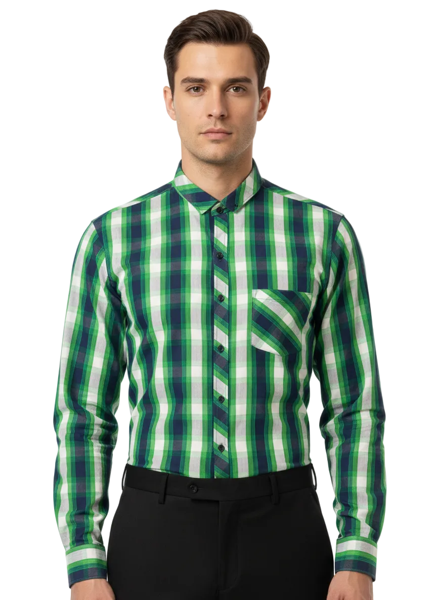Multi Colour Green Lining Shirt H213
