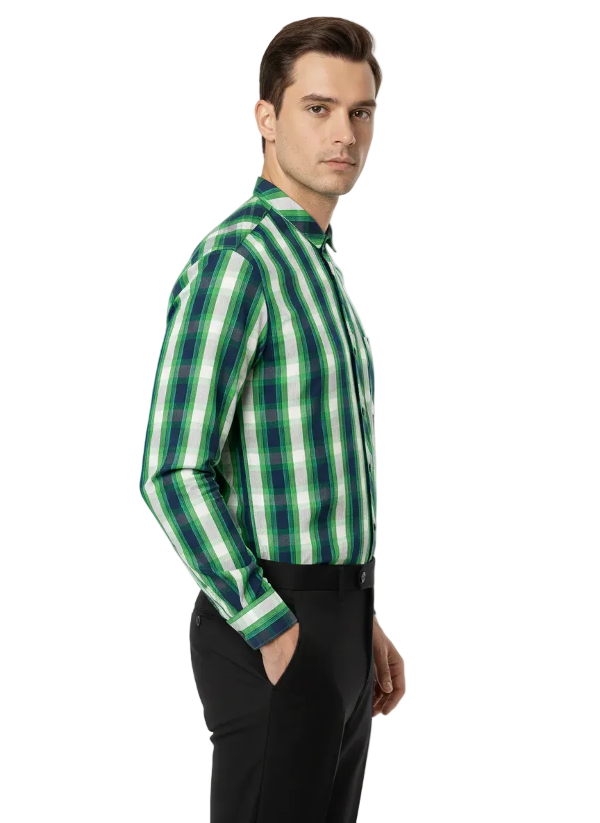 Multi Colour Green Lining Shirt H213