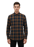 Brown and Black Checks Shirt H190
