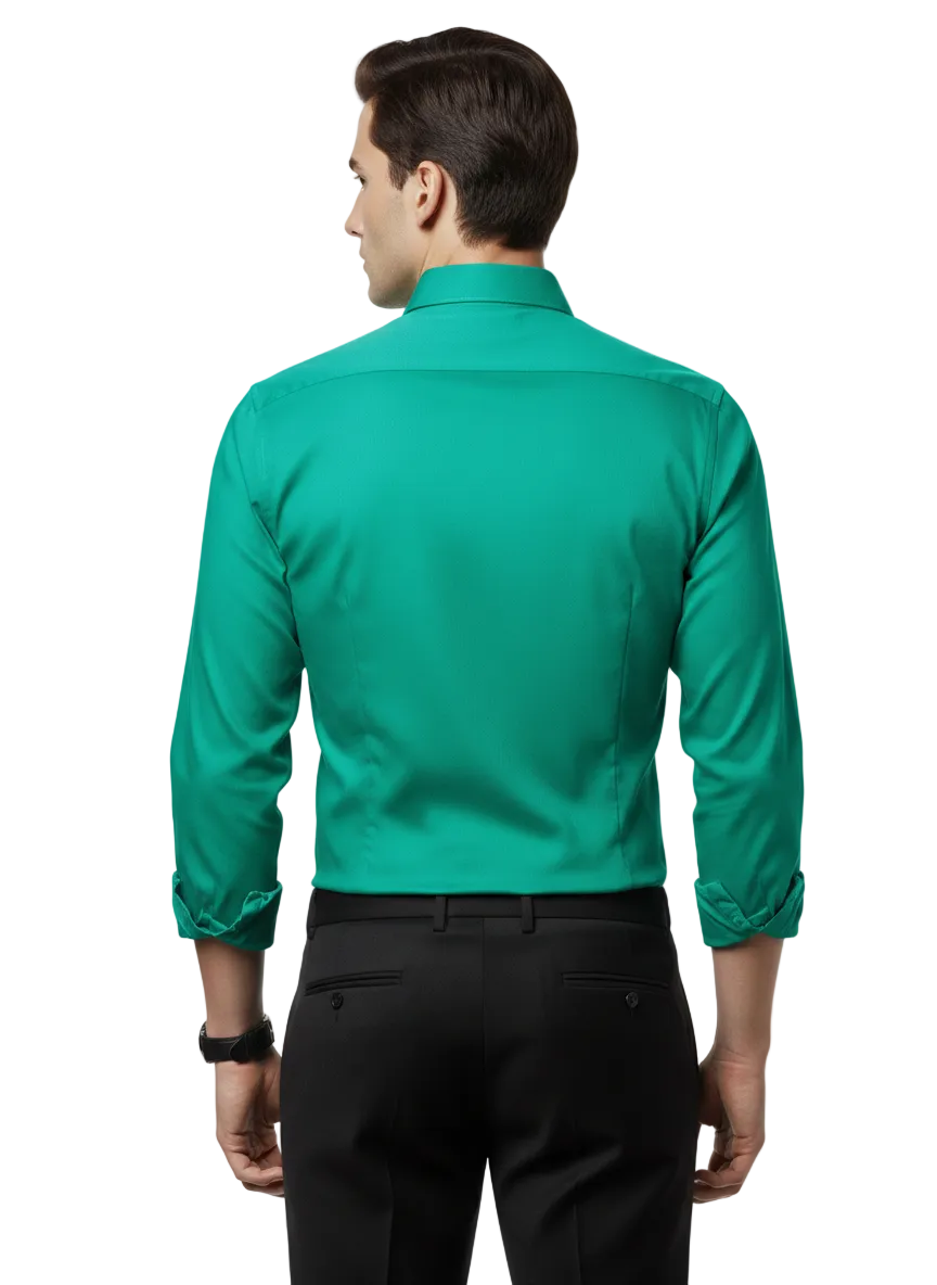 Green Fine Cotton Shirt - F168