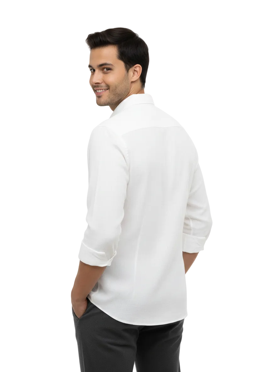 White Linen Shirt - L230