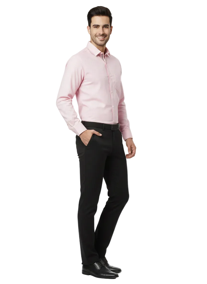 Light Pink Fine Cotton Shirt - F162
