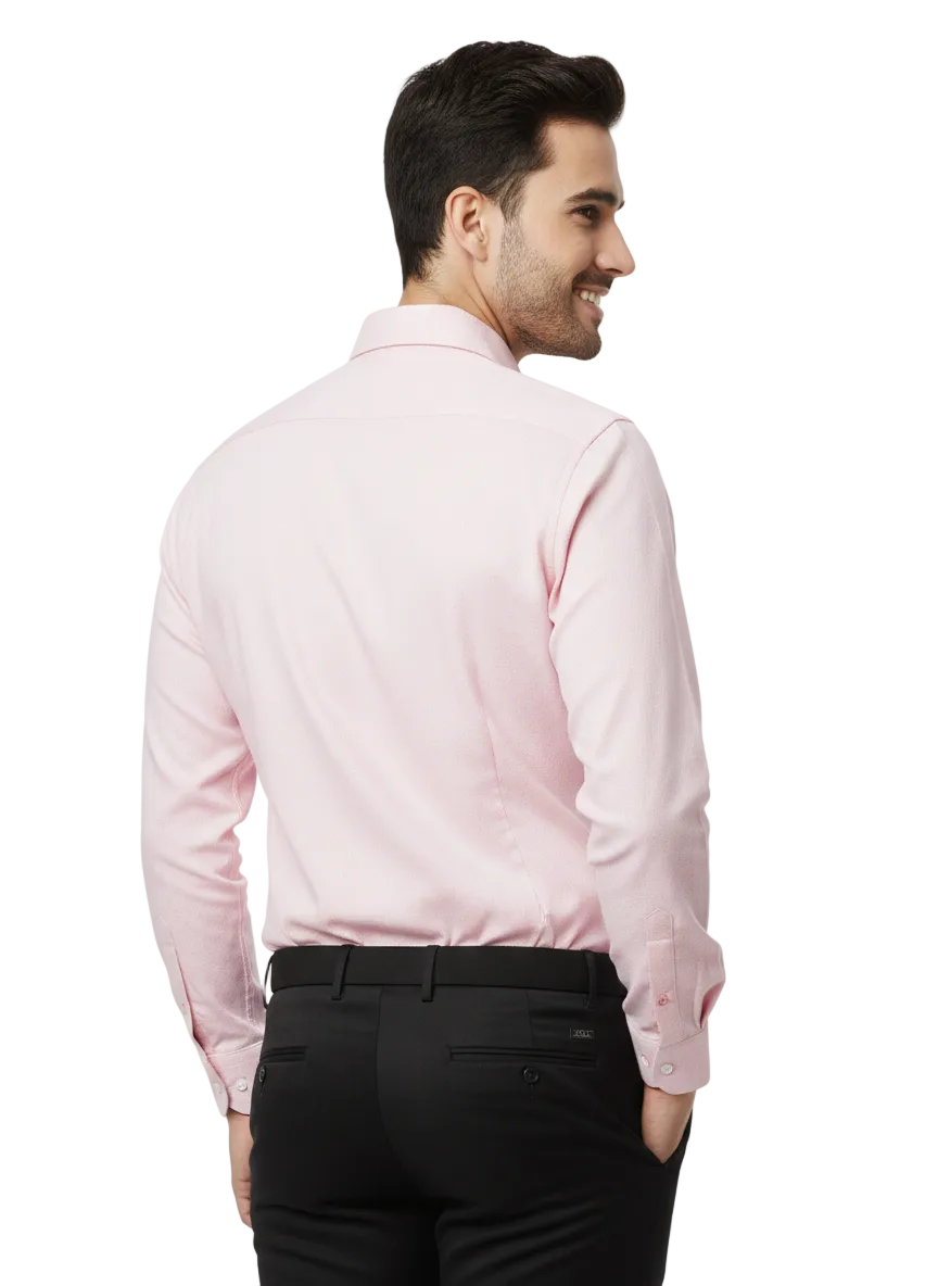 Light Pink Fine Cotton Shirt - F162