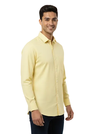 Yellow Fine Cotton Shirt F165