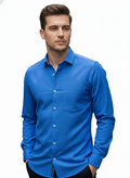 Dark Blue Pure Cotton Shirt - A308