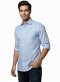 Light Blue Pure Cotton Shirt - A310