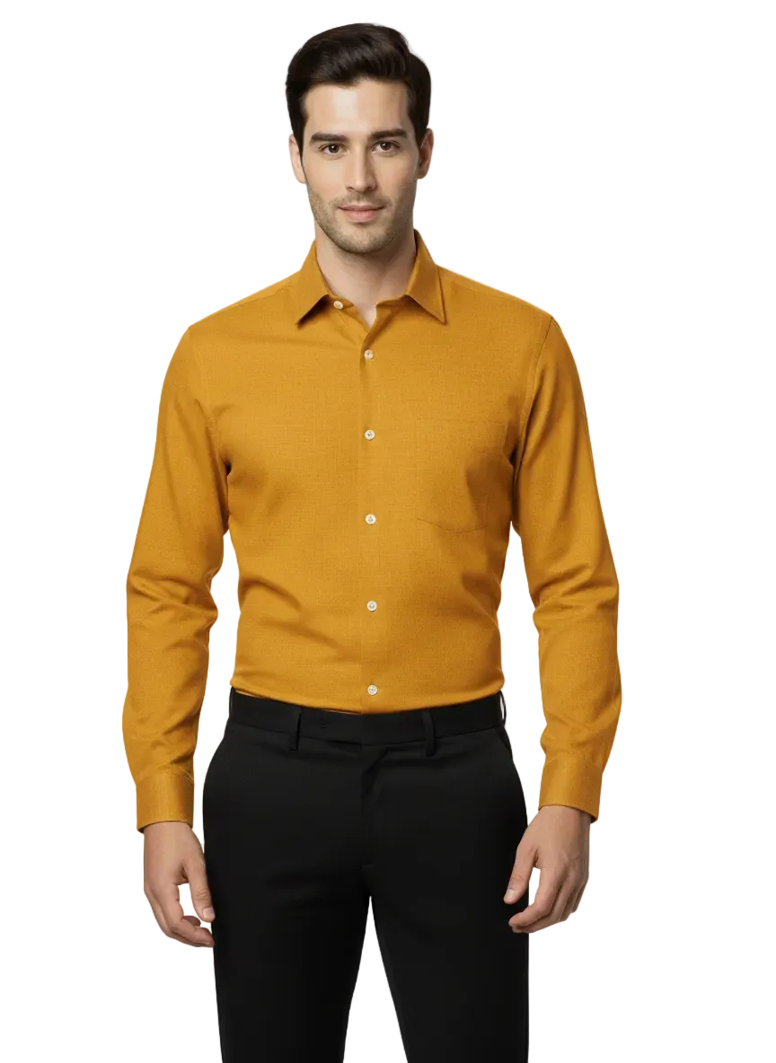Gold Pure Cotton Shirt- A309