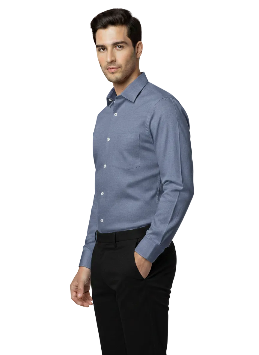 Grey Pure Cotton Shirt - A311