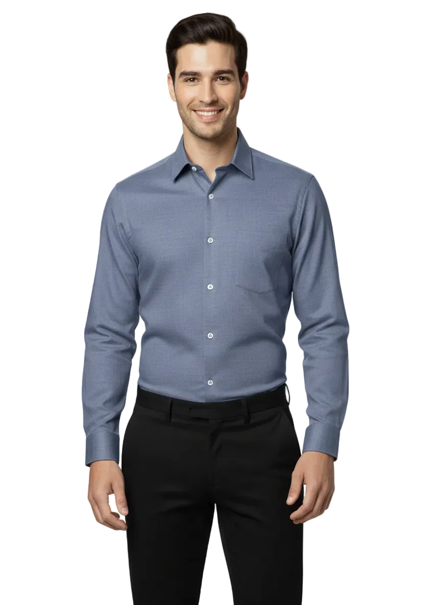 Grey Pure Cotton Shirt - A311