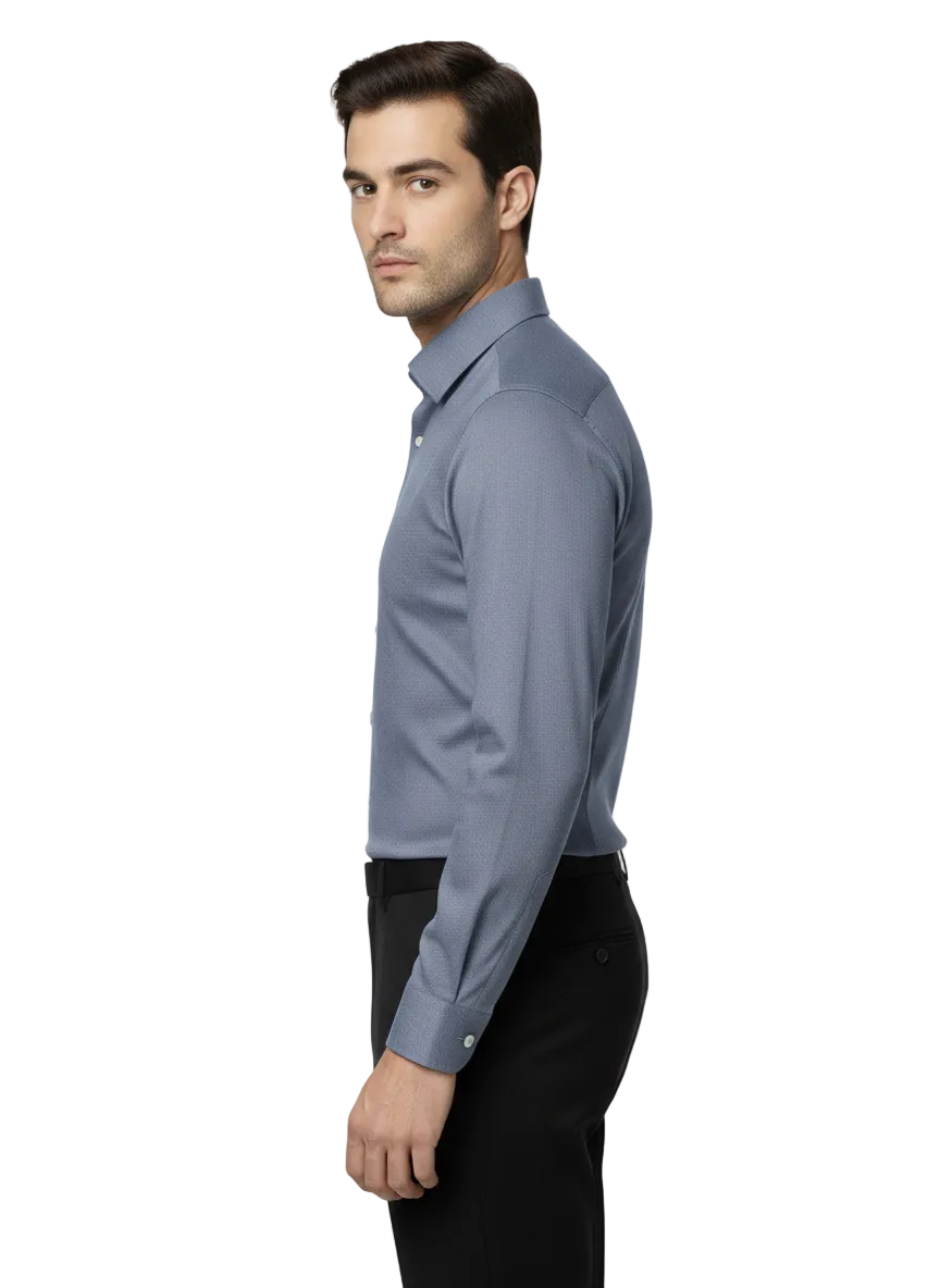 Grey Pure Cotton Shirt - A311