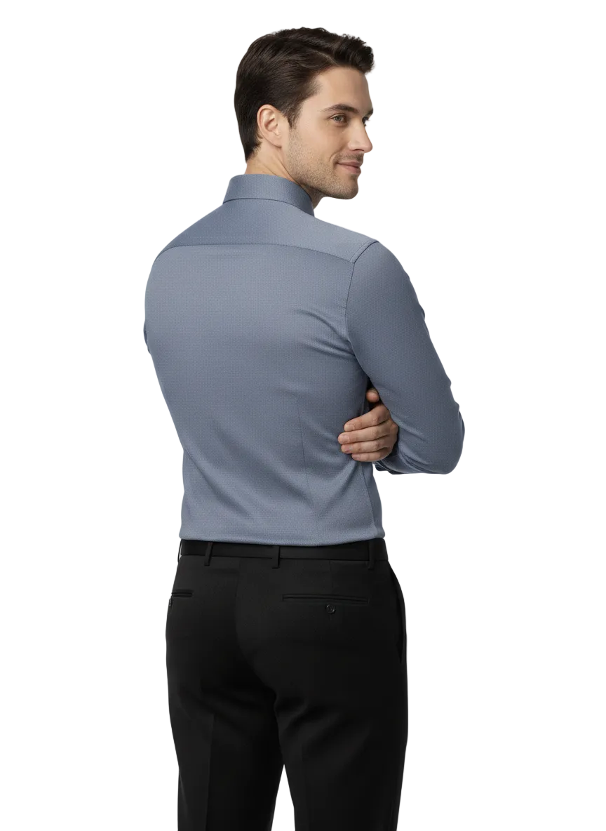 Grey Pure Cotton Shirt - A311