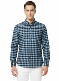 Blue and Black Checks Shirt H195