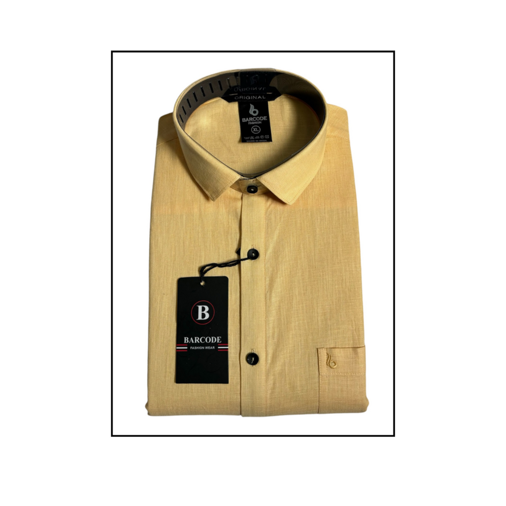 Yellow Linen Shirt - L232