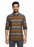 Khaki Horizontal Stripes H219