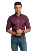 Purple Fine Cotton Shirt - C