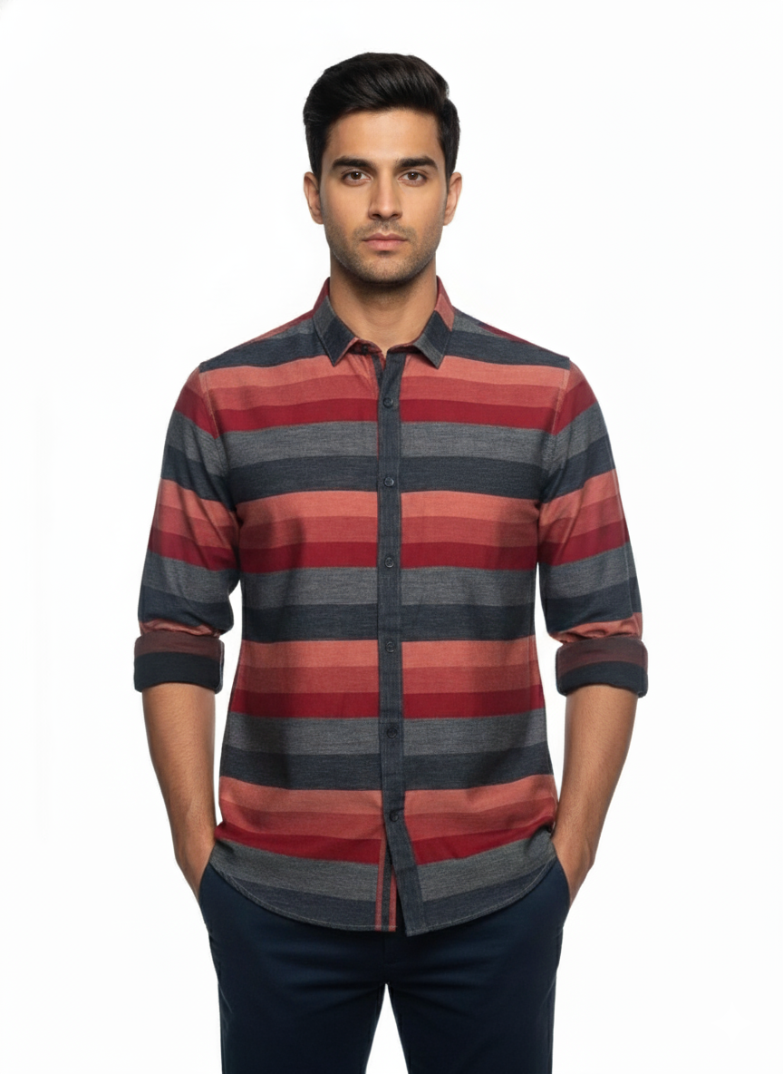 Red Horizontal Stripes H220