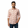 Light Pink Floral Printed Shirt