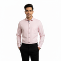 Men’s Light Pink Linen Cotton Shirt - L231