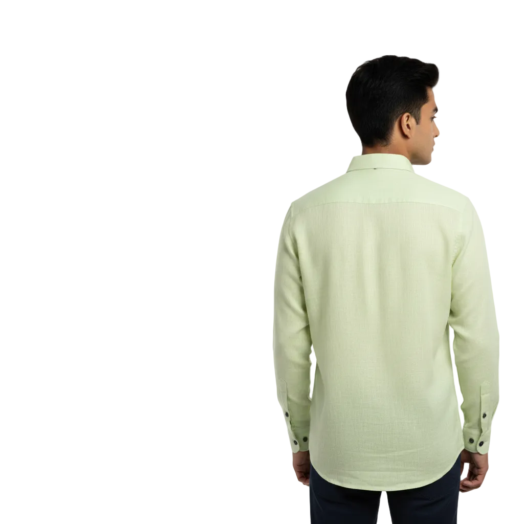 Light Green Linen Shirt - L242