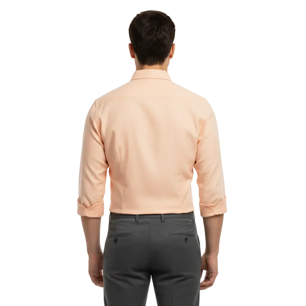 Light Orange Linen Shirt - L234