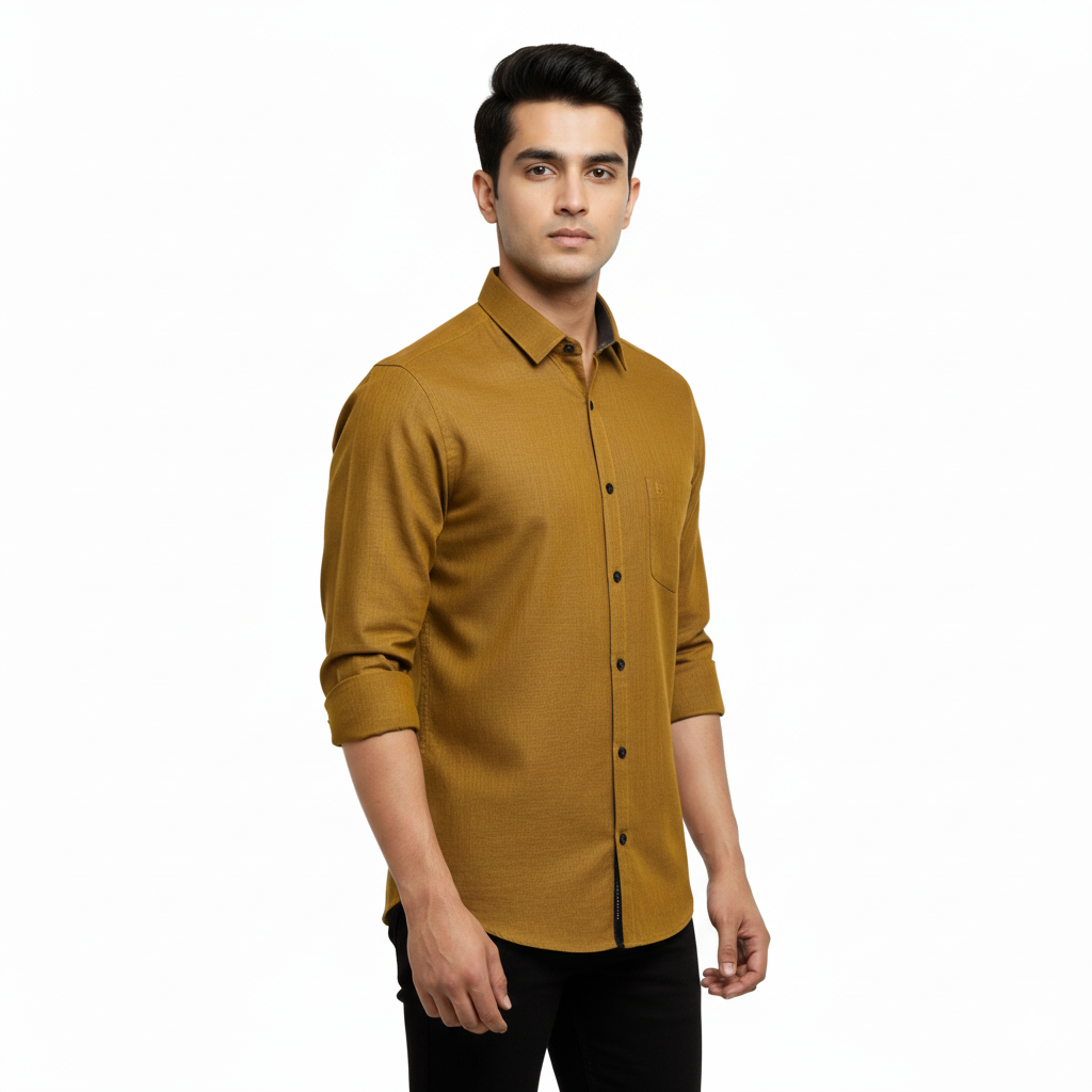 Khaki Linen Shirt - L250
