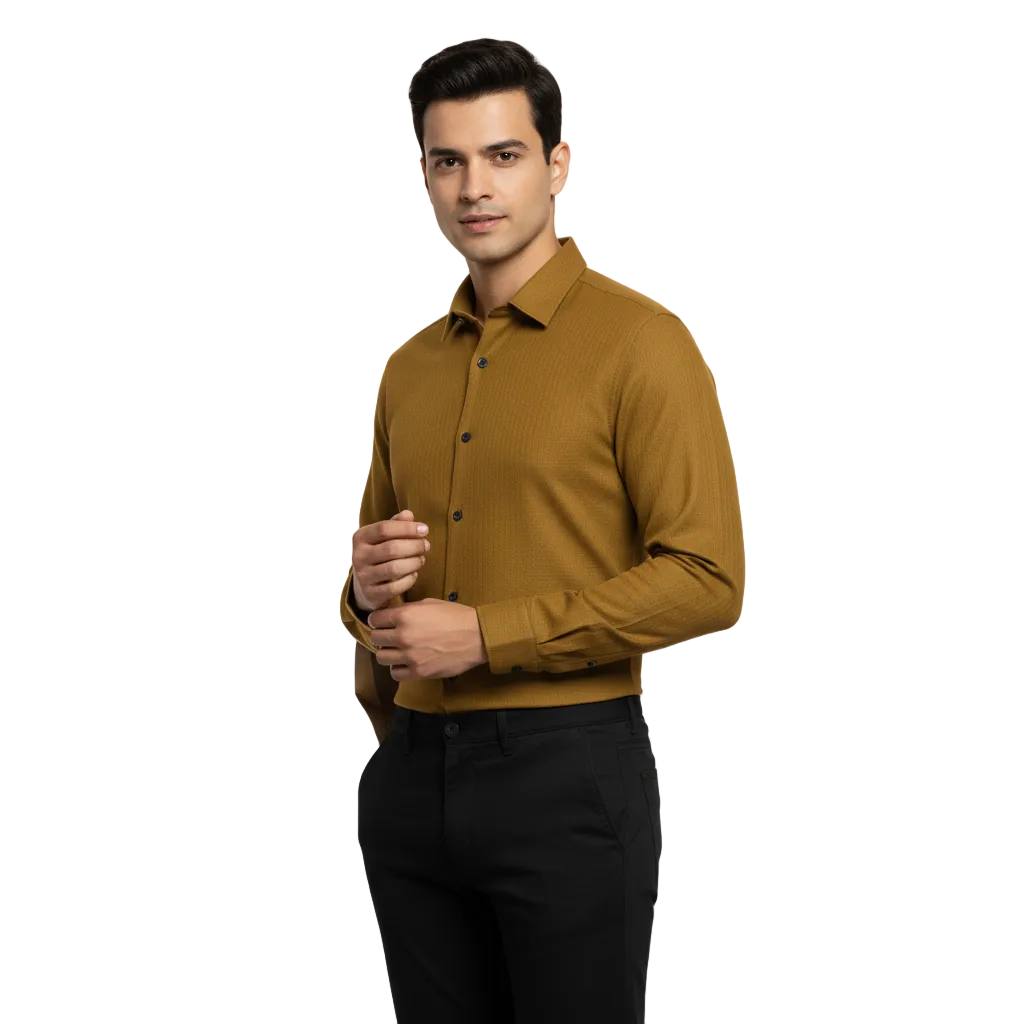 Khaki Linen Shirt - L250