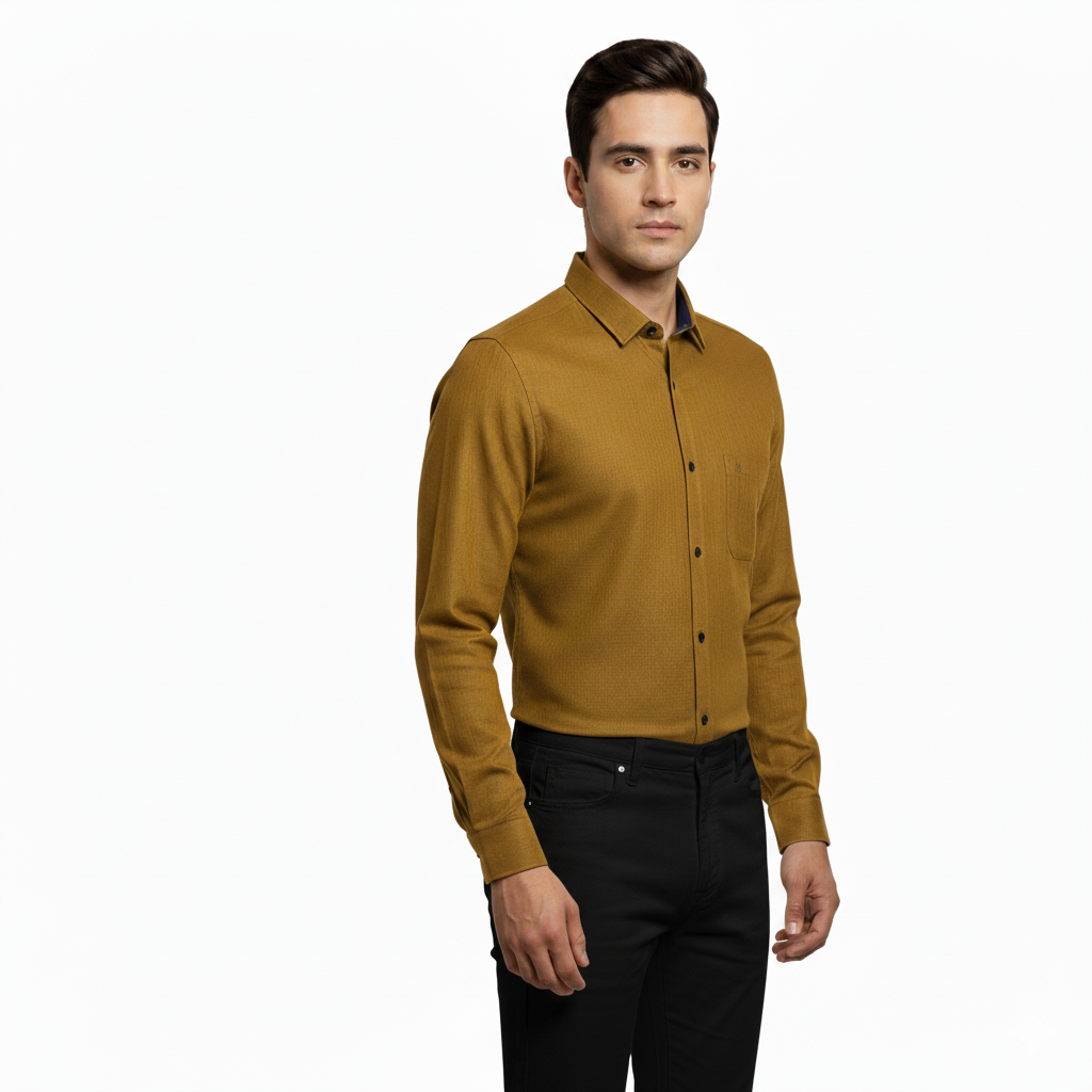 Khaki Linen Shirt - L250