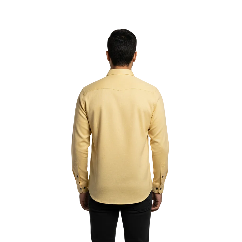 Yellow Linen Shirt - L232