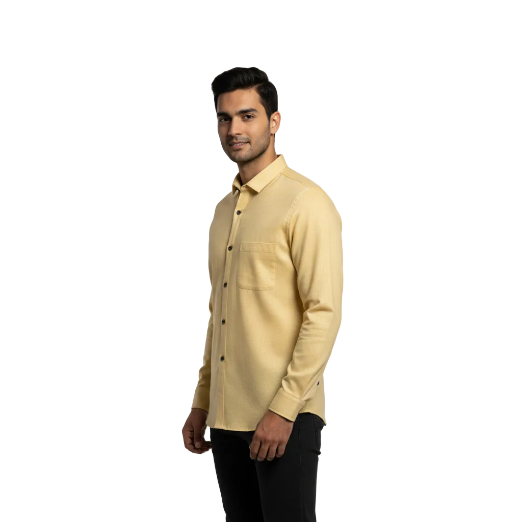 Yellow Linen Shirt - L232