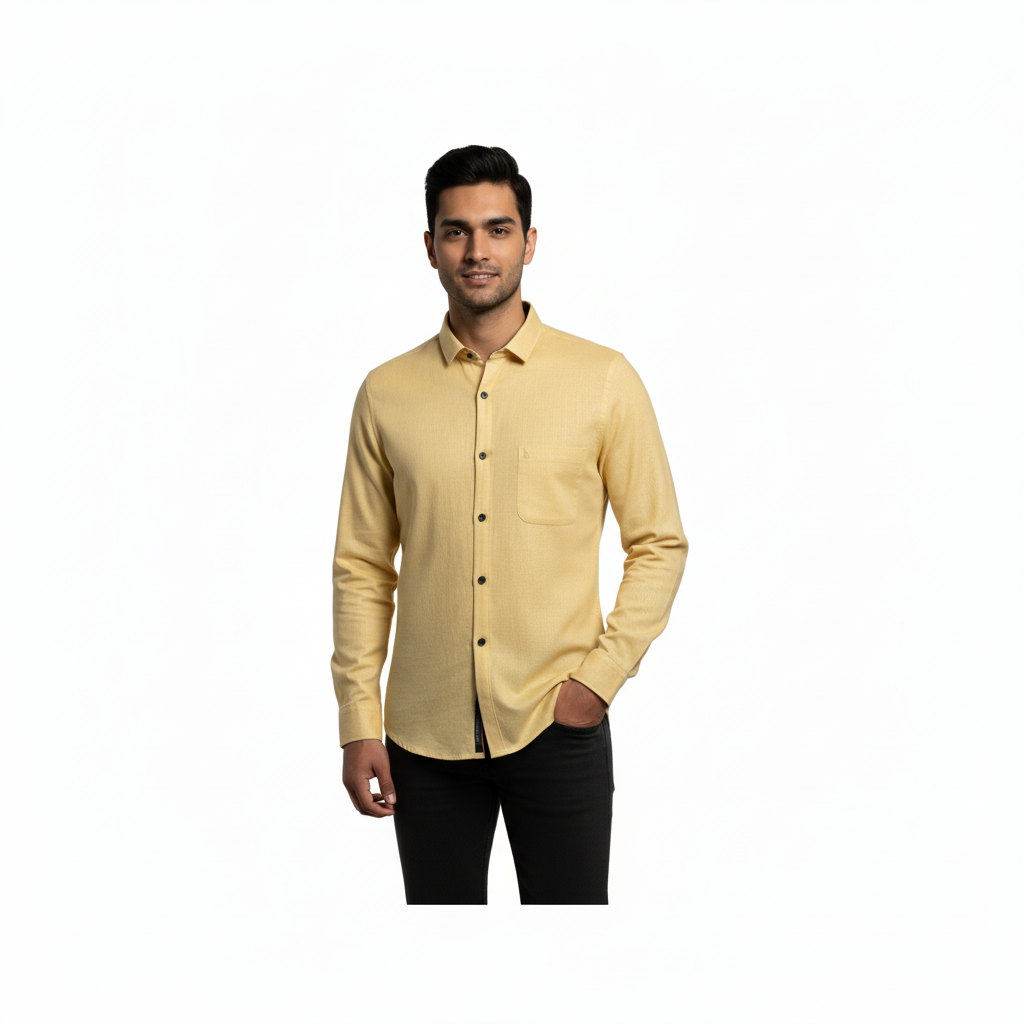 Yellow Linen Shirt - L232