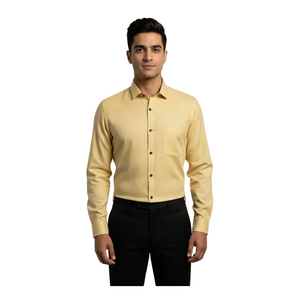 Yellow Linen Shirt - L232